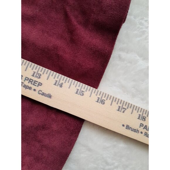 Womens Small Hippie Go Go 60s Western Cowgirl Faux Suede Lace Front Mini Skirt - Picture 6 of 7